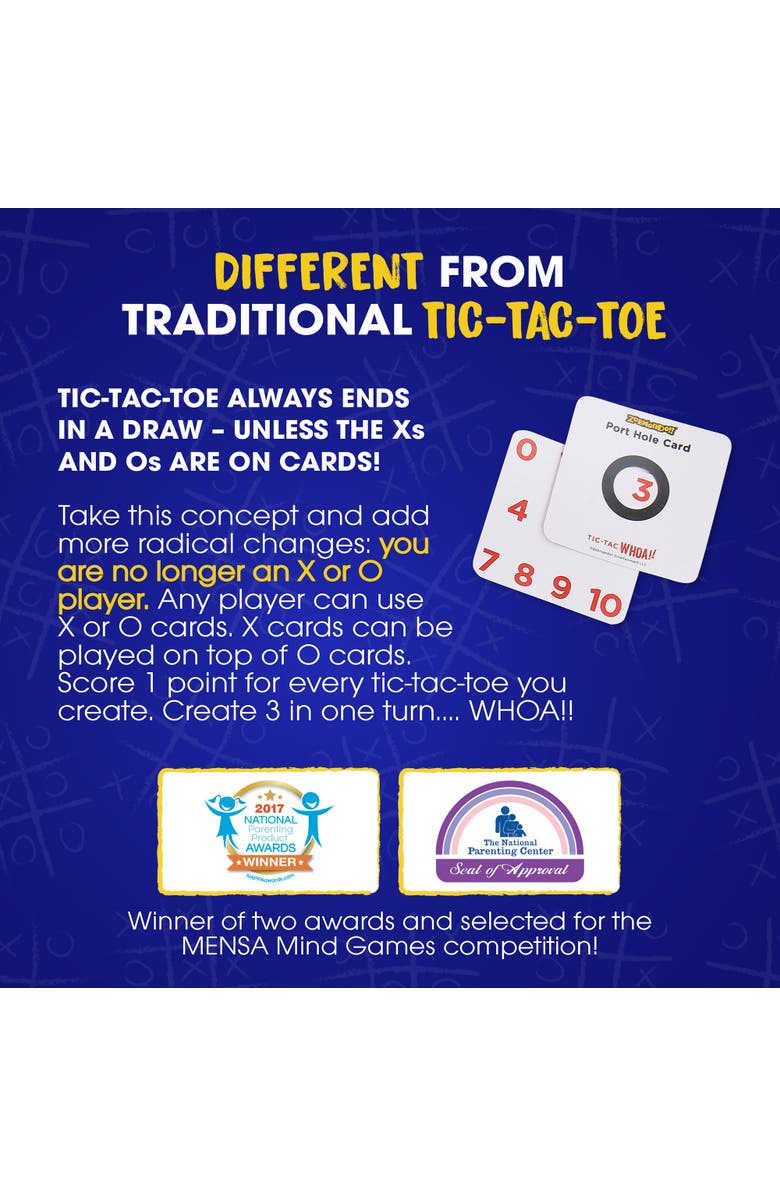 Zobmondo!! Tic Tac Whoa! By Zobmondo!! The 5In1 Tic Tac Toe Card Game, Alternate, color, Multicolored