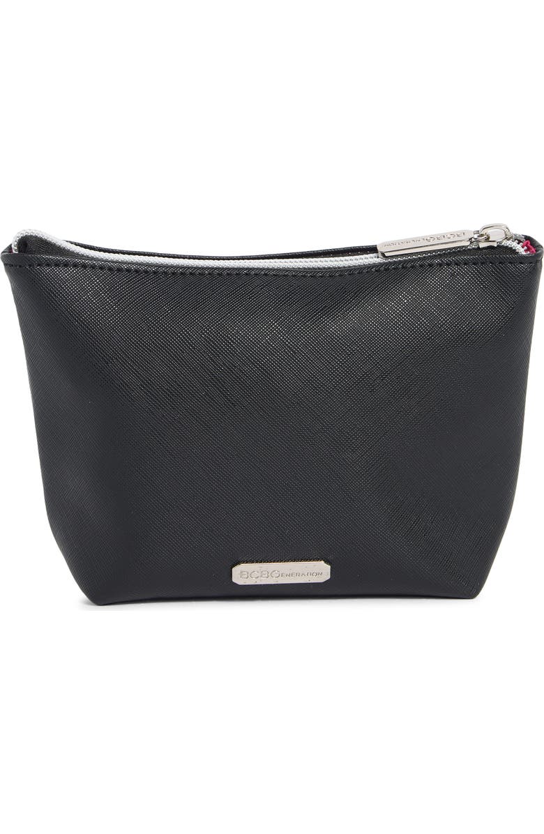 BCBG Might Be Makeup Cosmetic Case, Alternate, color, Black
