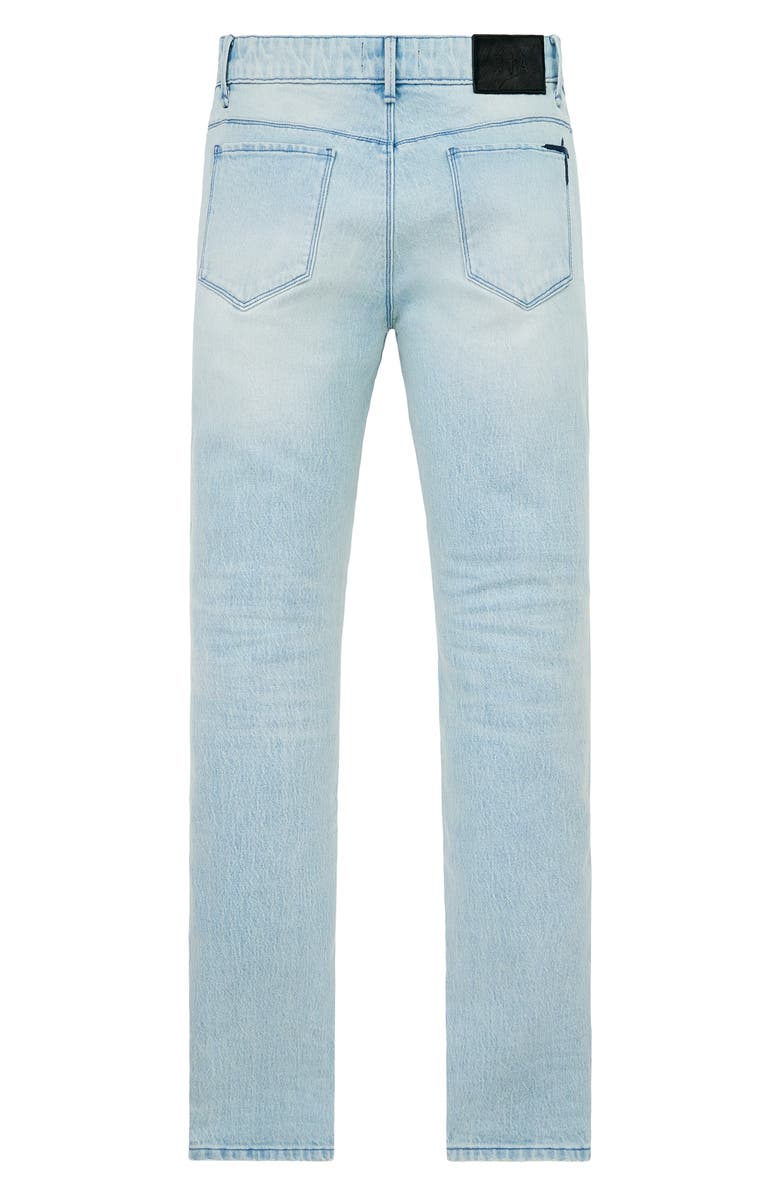 RtA Bryant Ripped Skinny Jeans, Alternate, color, Soft Horizon Side Cross