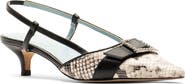 Frances Valentine Cutie Slingback Pointed Toe Kitten Heel Pump