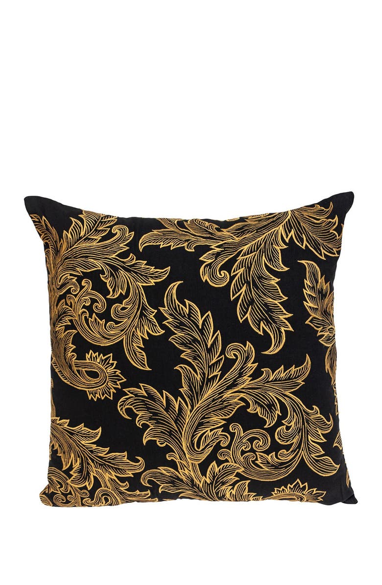 PARKLAND COLLECTION Mertha Black Throw Pillow, Main, color, Black