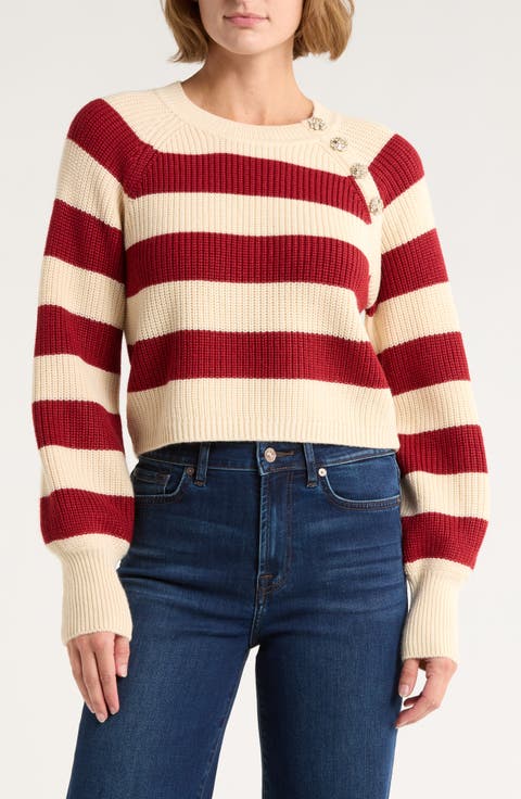 Keren Button Shoulder Sweater