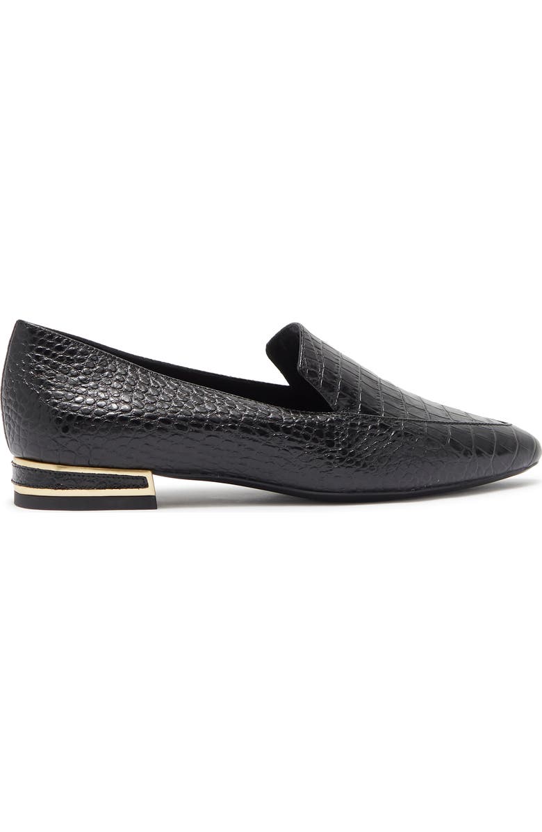 Aquatalia Perci Croc Embossed Leather Loafer, Alternate, color,