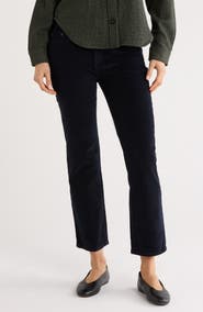 DL1961 Mara Mid Rise Ankle Straight Leg Velvet Jeans