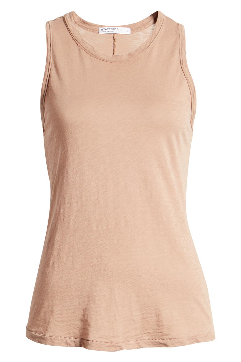 Racerback Tank, Alternate, color, COCOA