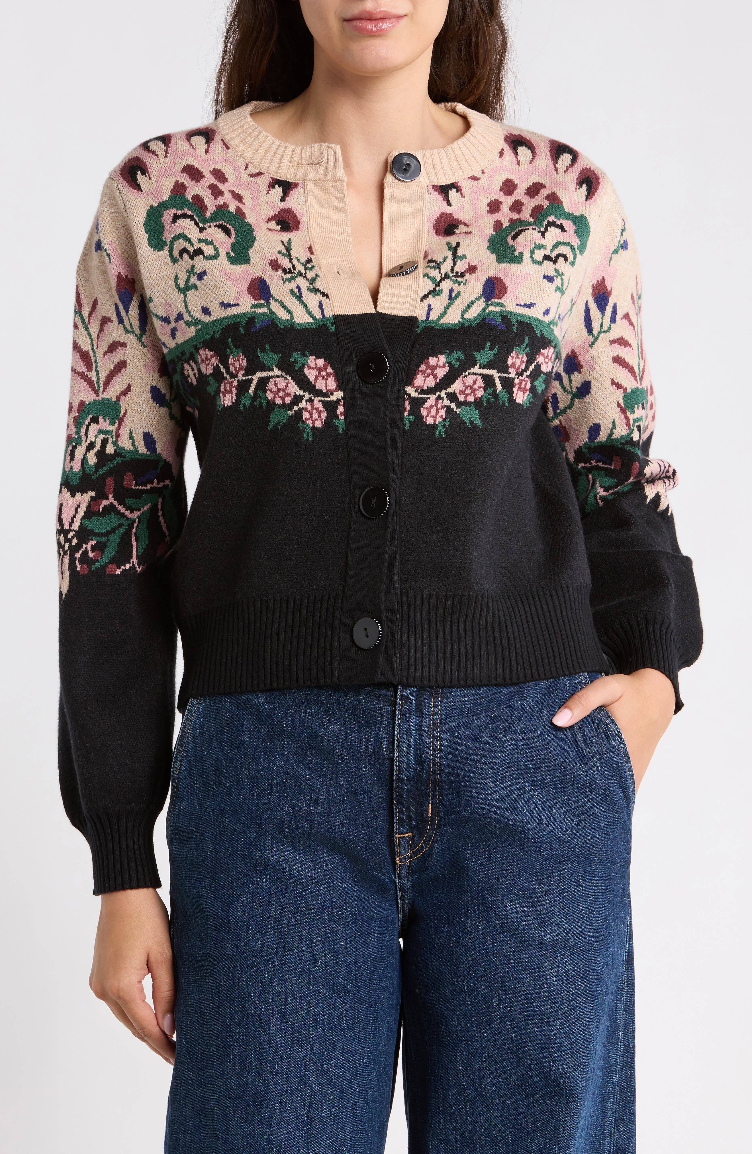 Jacquard Cardigan