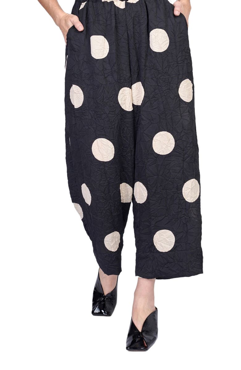 Alembika Wide leg pants in Polkadots print, Alternate, color, 