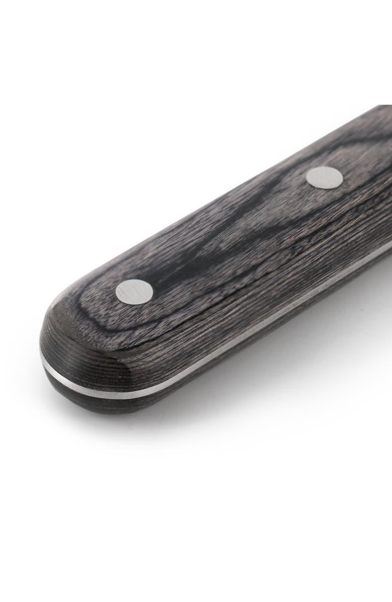 Martha Stewart Everyday 8 Inch Stainless Steel Chef Knife with Wood Handle, Alternate, color, Dark Gray