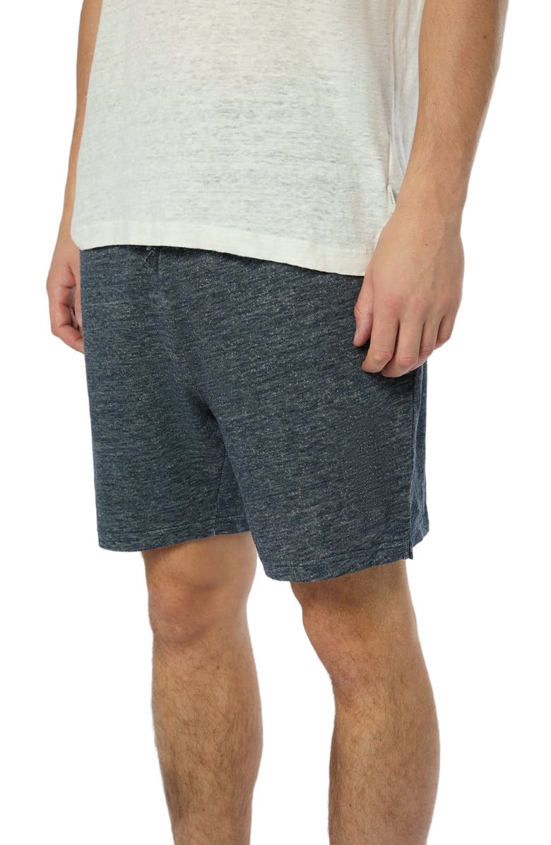 Onia Linen Terry Shorts 6", Alternate, color, Dark Blue