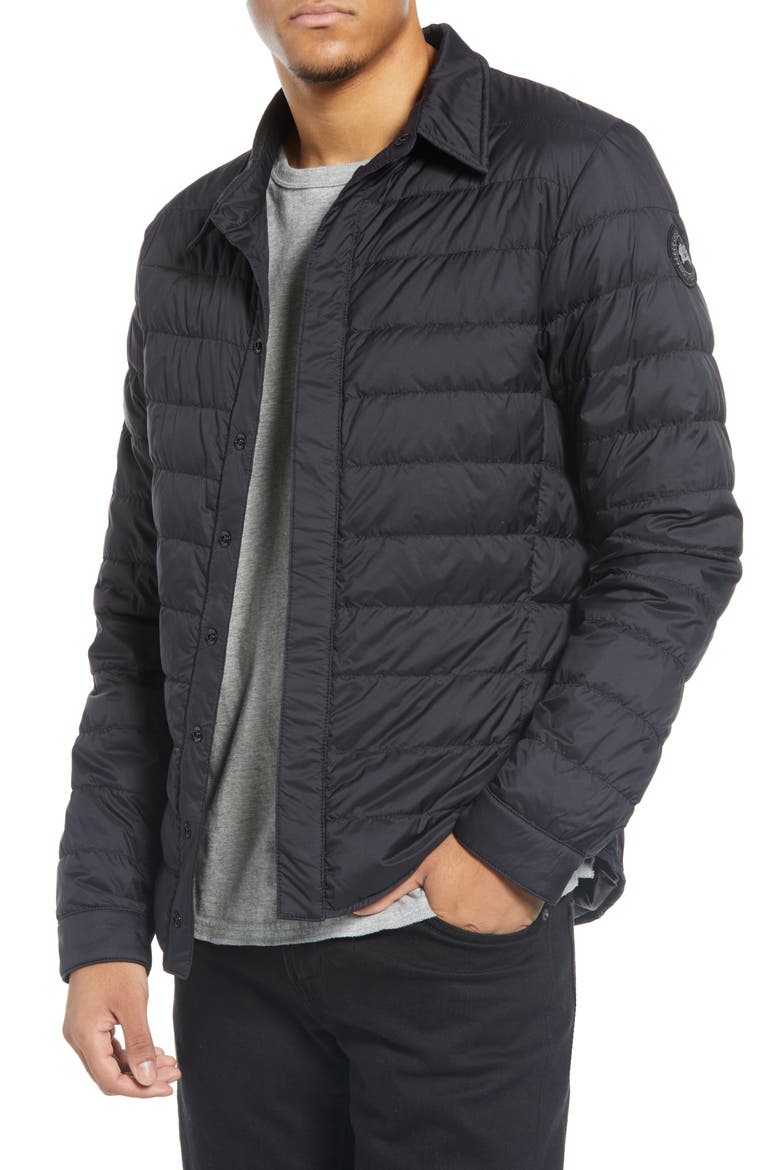 Jackson Packable Shirt Jacket, Main, color, BLACK