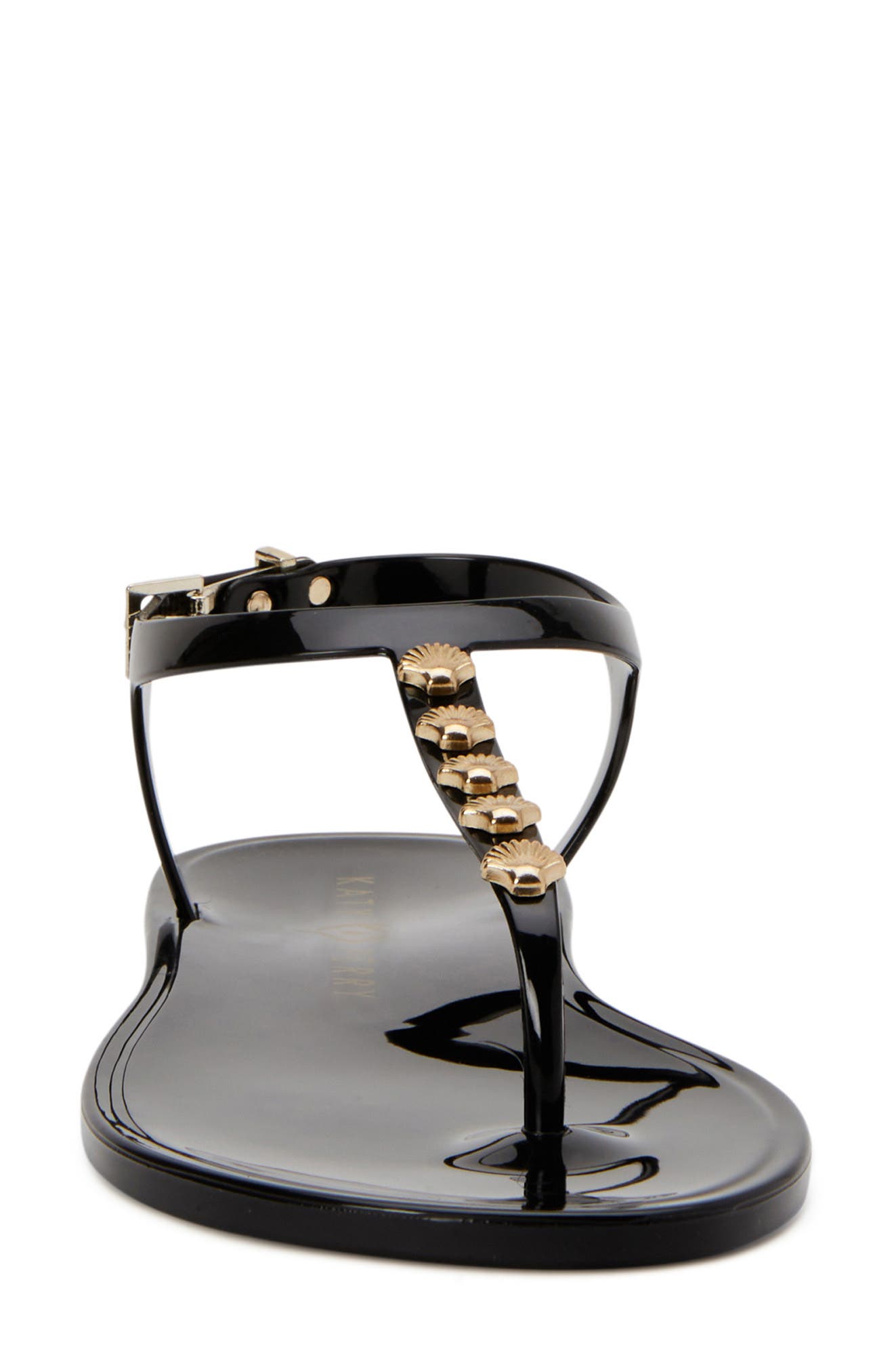 The Geli Studded Sandal, Alternate, color, BLACK SEASHELL