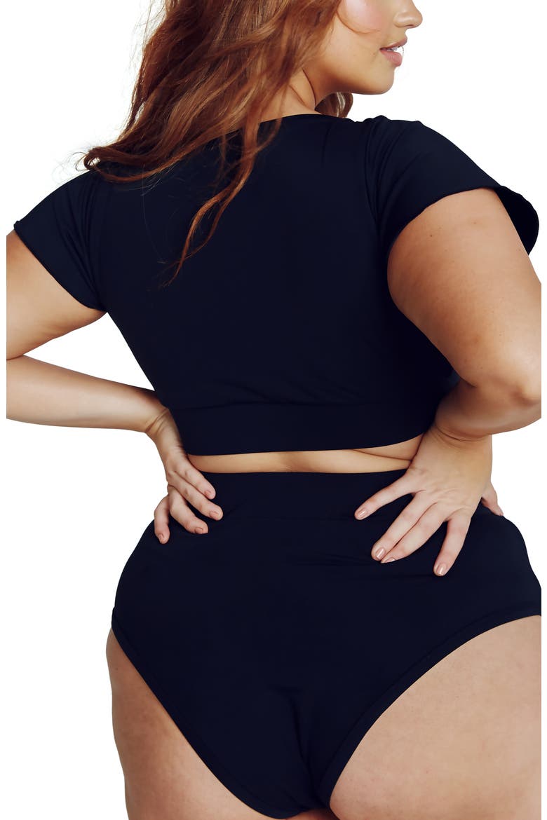 BFF Crop Bikini Top, Alternate, color, BLACK