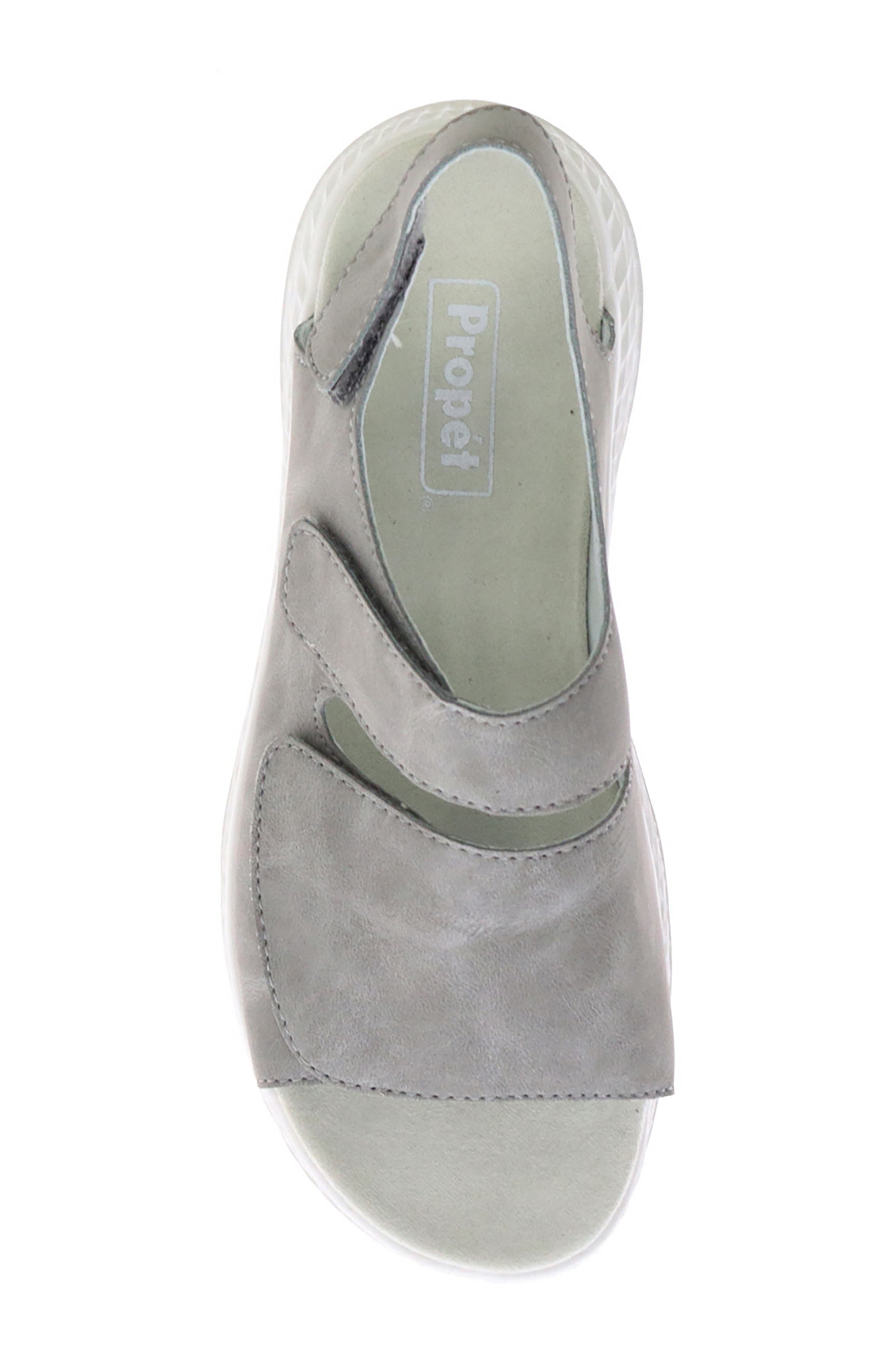 Propét TravelActiv Scottsdale Slingback Sandal, Alternate, color, Grey