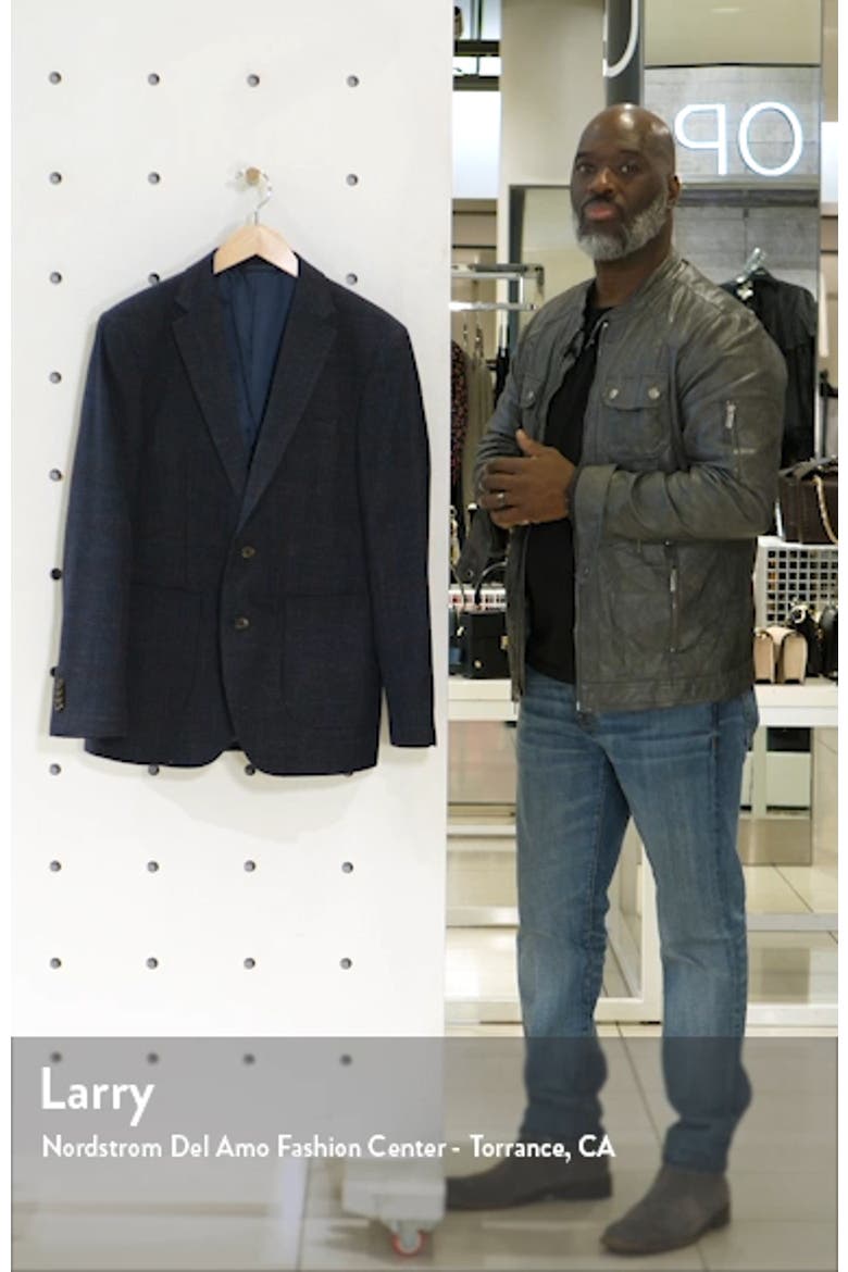 The Forks Regular Fit Check Wool & Cotton Sport Coat video