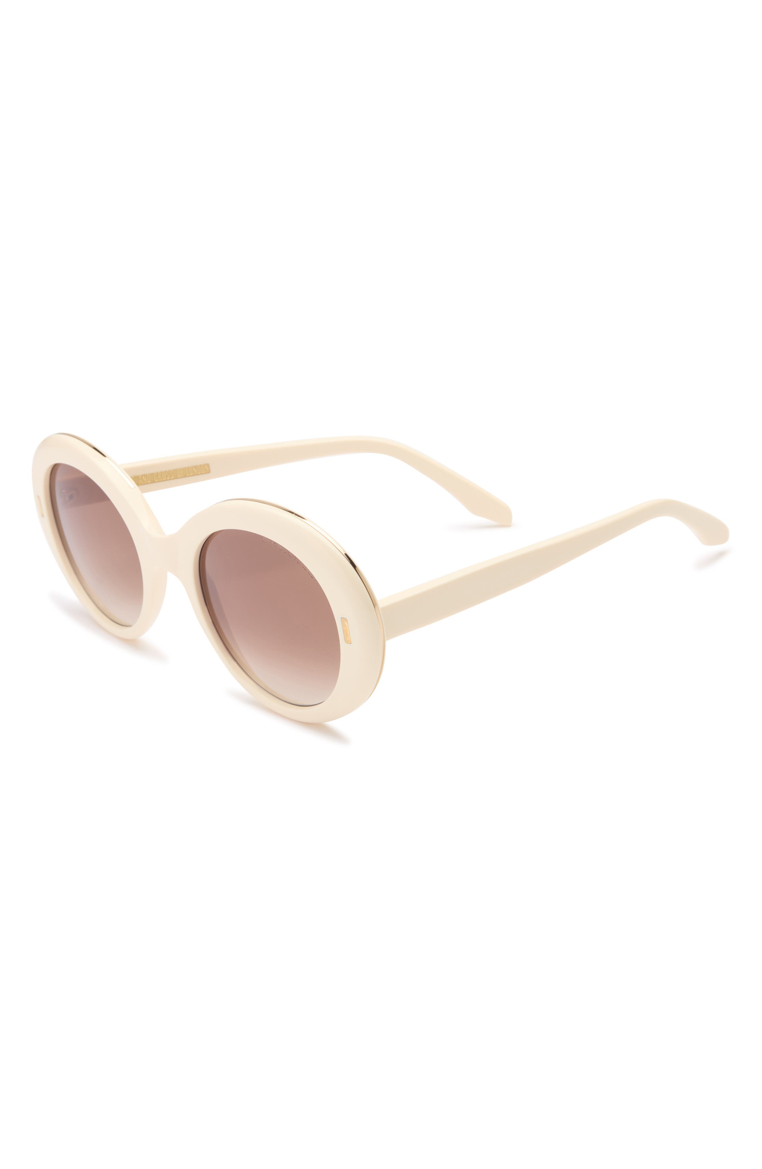 1327 Oversize Gradient Round Sunglasses