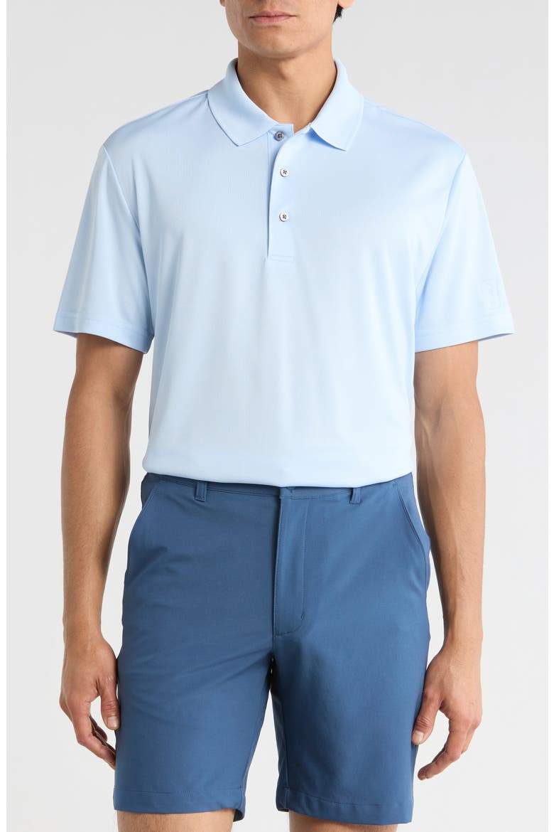 Short Sleeve Solid Golf Polo, Main, color, FROSTED WINDOW