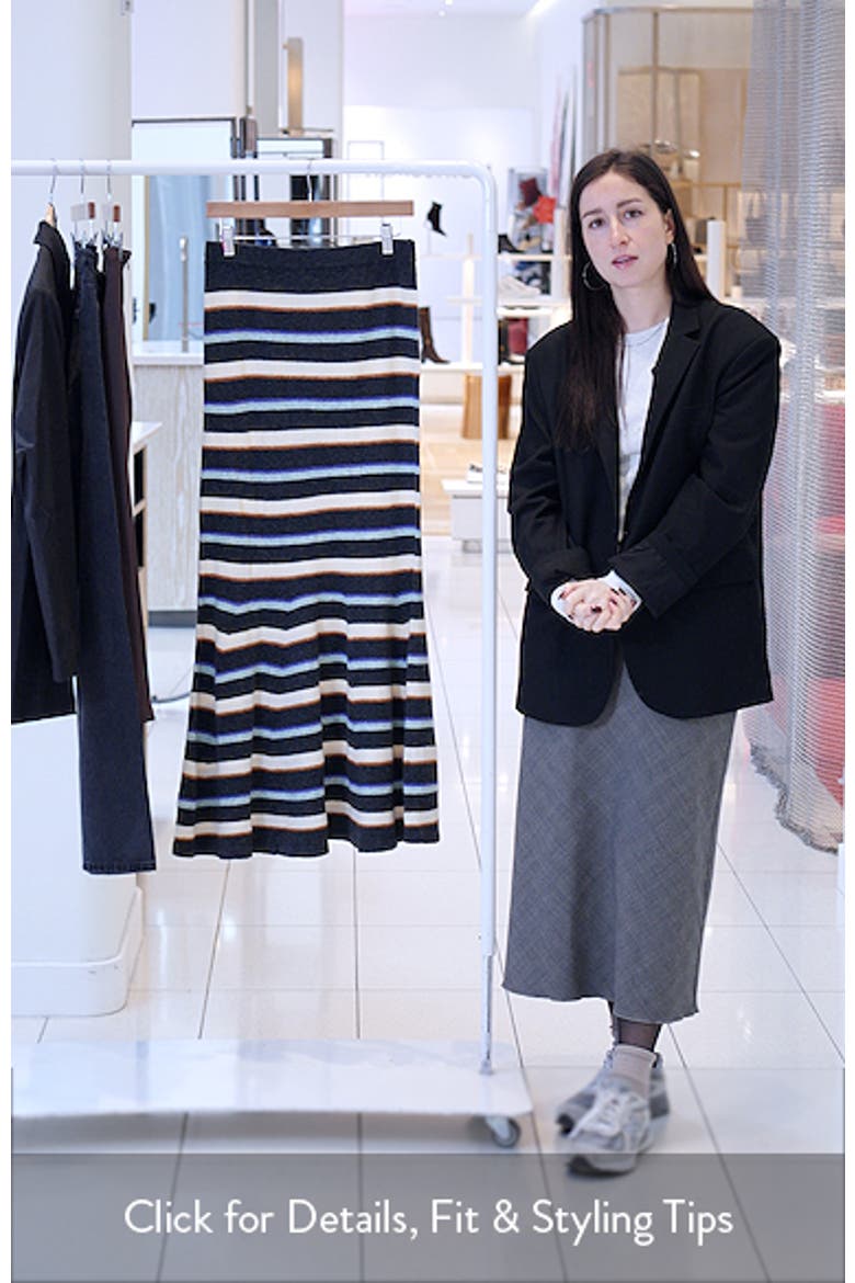 Stripe Knit Maxi Skirt video