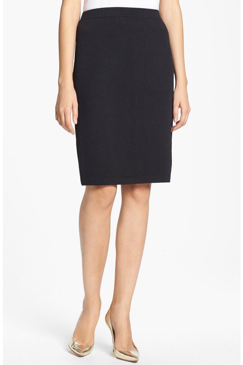 Santana Knit Skirt, Main, color, CAVIAR