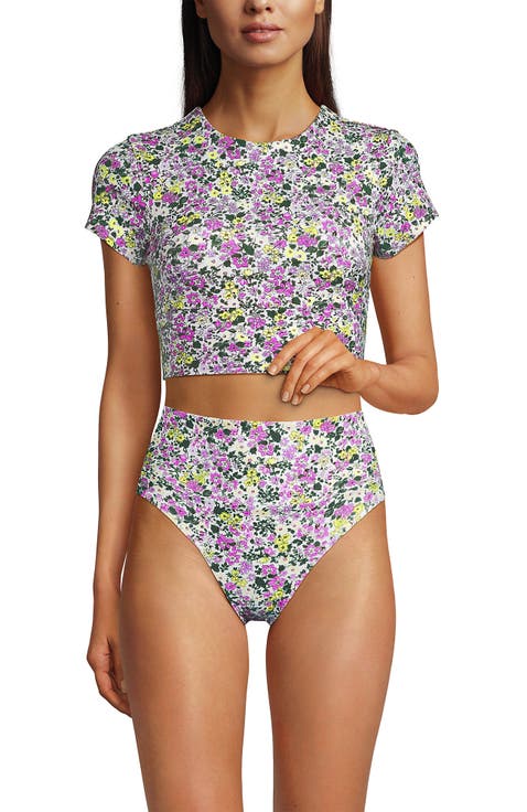 D-Cup Tugless Cap Sleeve Tankini Top