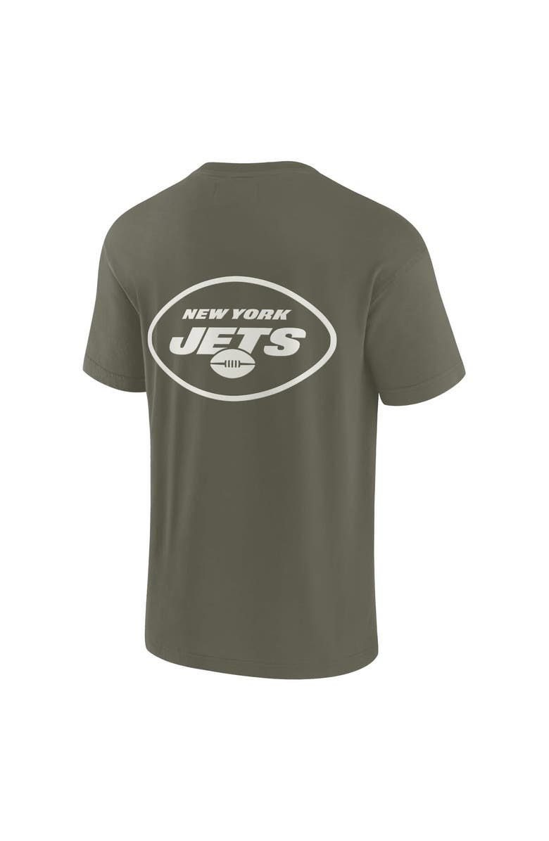 Fanatics Signature Unisex Fanatics Signature Olive New York Jets Elements Super Soft Short Sleeve T-Shirt, Alternate, color, Olive