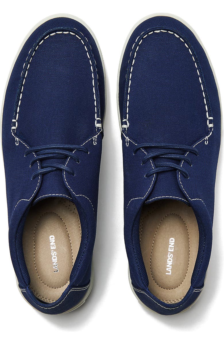 Lands' End Moc Toe Canvas Lace Up Sneakers, Alternate, color,