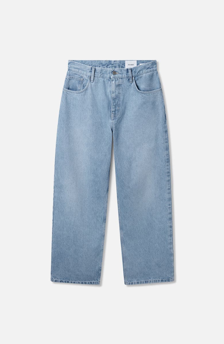 Axel Arigato Zine Relaxed-Fit Jeans, Main, color, Light Blue