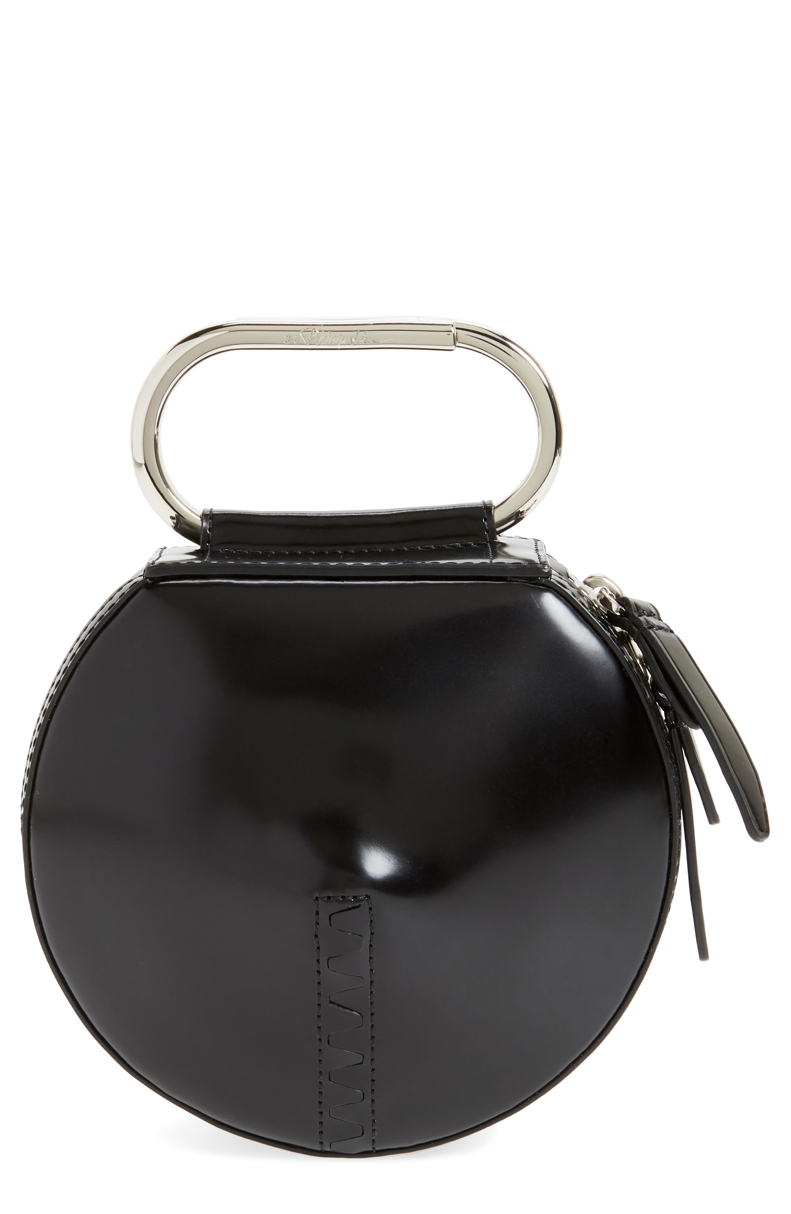 3.1 Phillip Lim Alix Leather Circle Clutch, Main, color, 