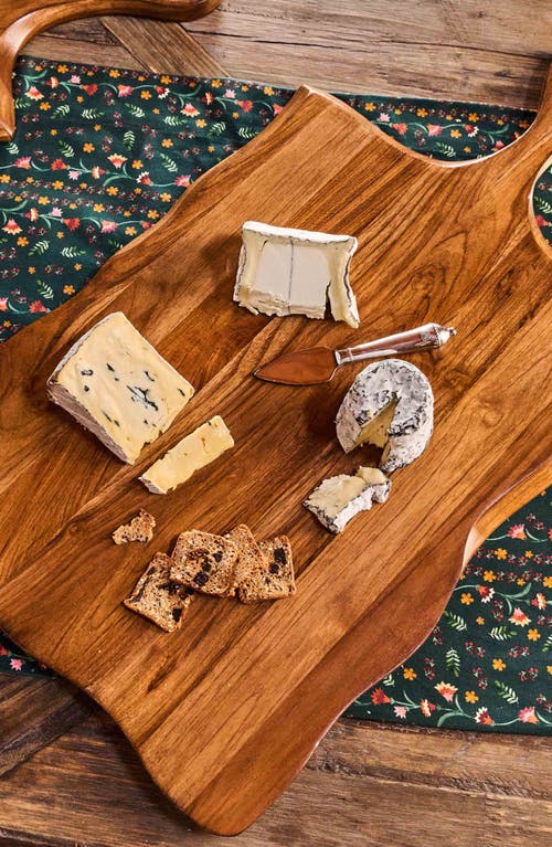 Juliska Puro Rectangular Teak Serving Board In Brown
