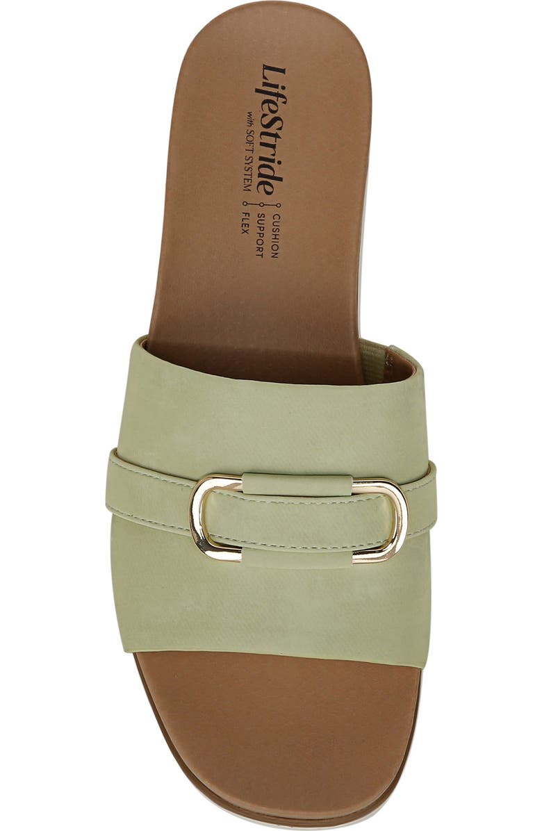 LifeStride Geneieve Platform Sandal, Alternate, color, Green