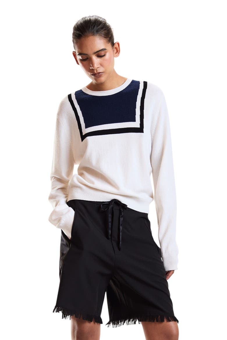 Eastport Knit Pullover, Alternate, color, White