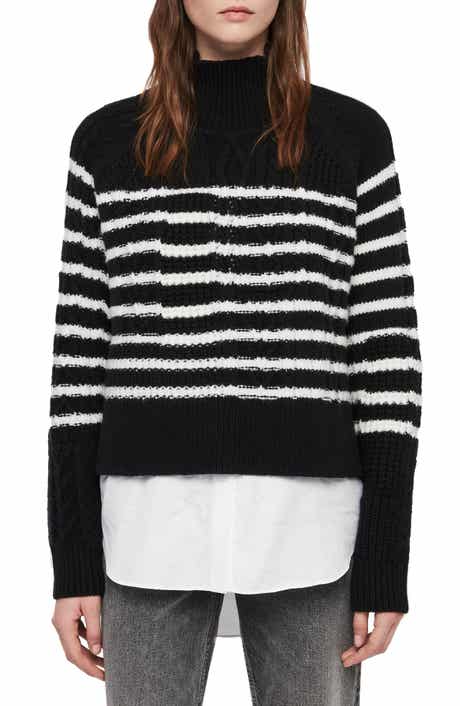 Mari Stripe Roll Neck Sweater