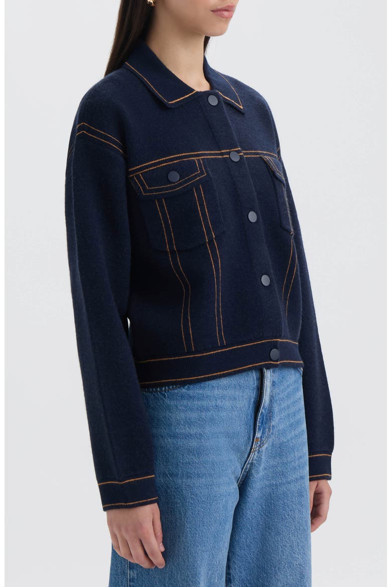 Sweater Jacket, Alternate, color, NAVY