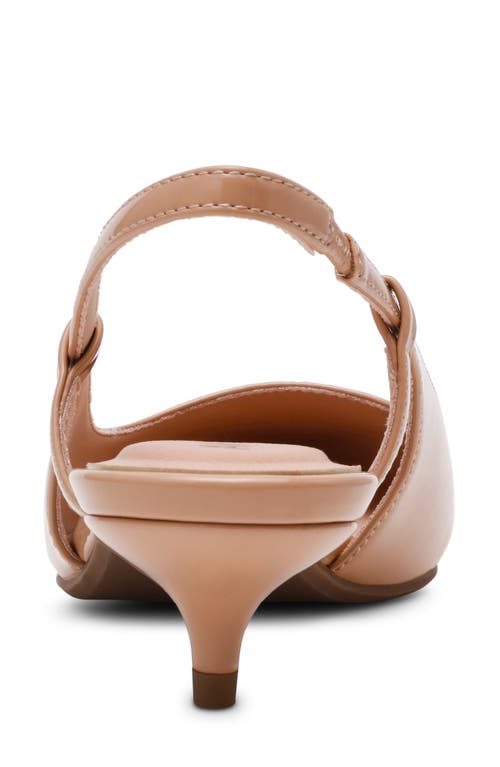 Anne Klein Shorty Slingback Pump In Nude