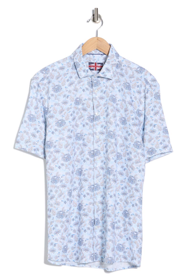 Short Sleeve Sport Shirt, Alternate, color, LIGHT BLUE / BLEU CLAIR