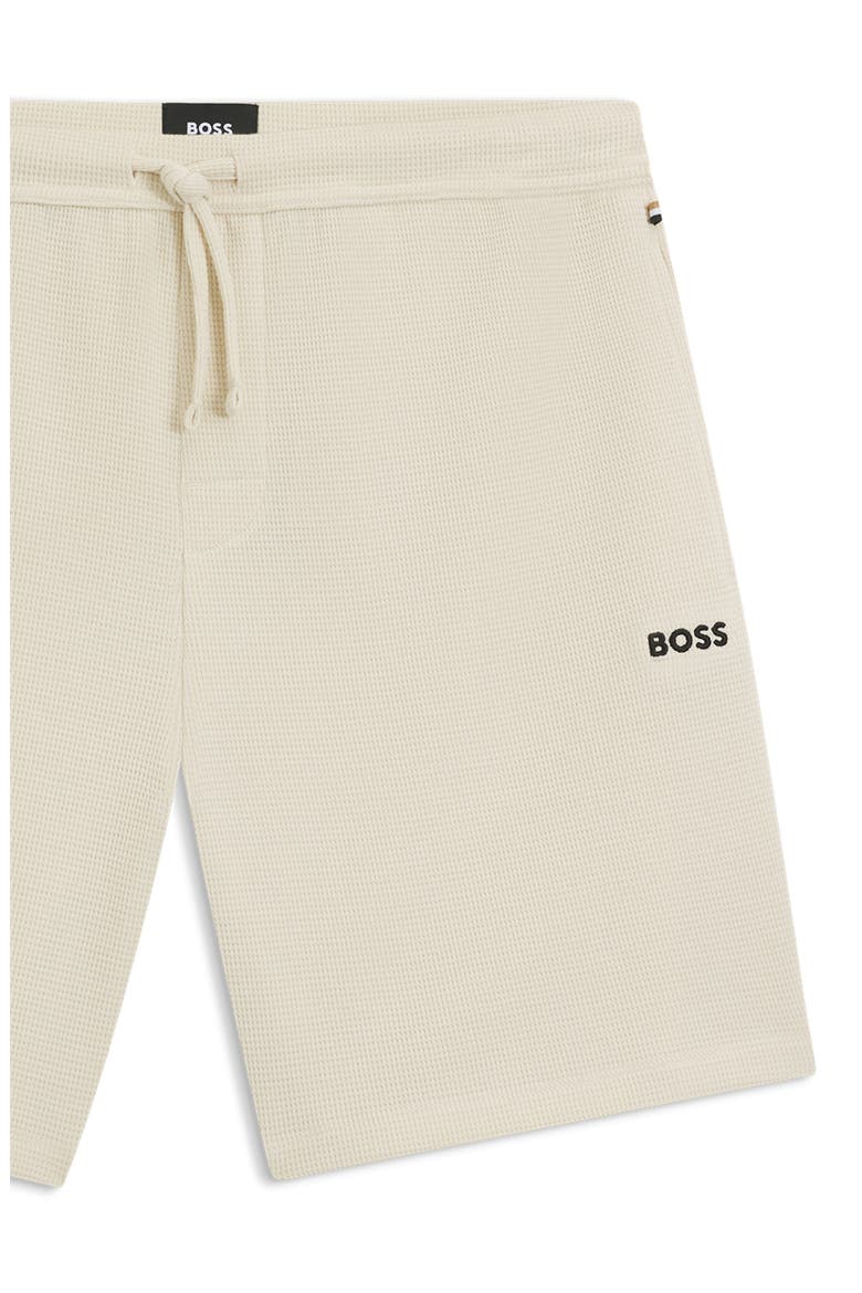 Waffle Knit Lounge Shorts, Alternate, color, OPEN WHITE