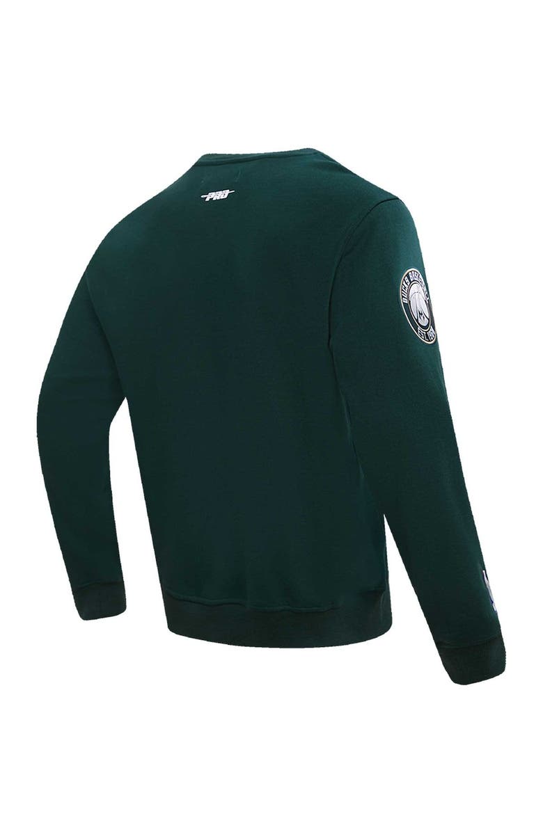 PRO STANDARD Men's Pro Standard Giannis Antetokounmpo Hunter Green Milwaukee Bucks Avatar Pullover Sweatshirt, Alternate, color, Green