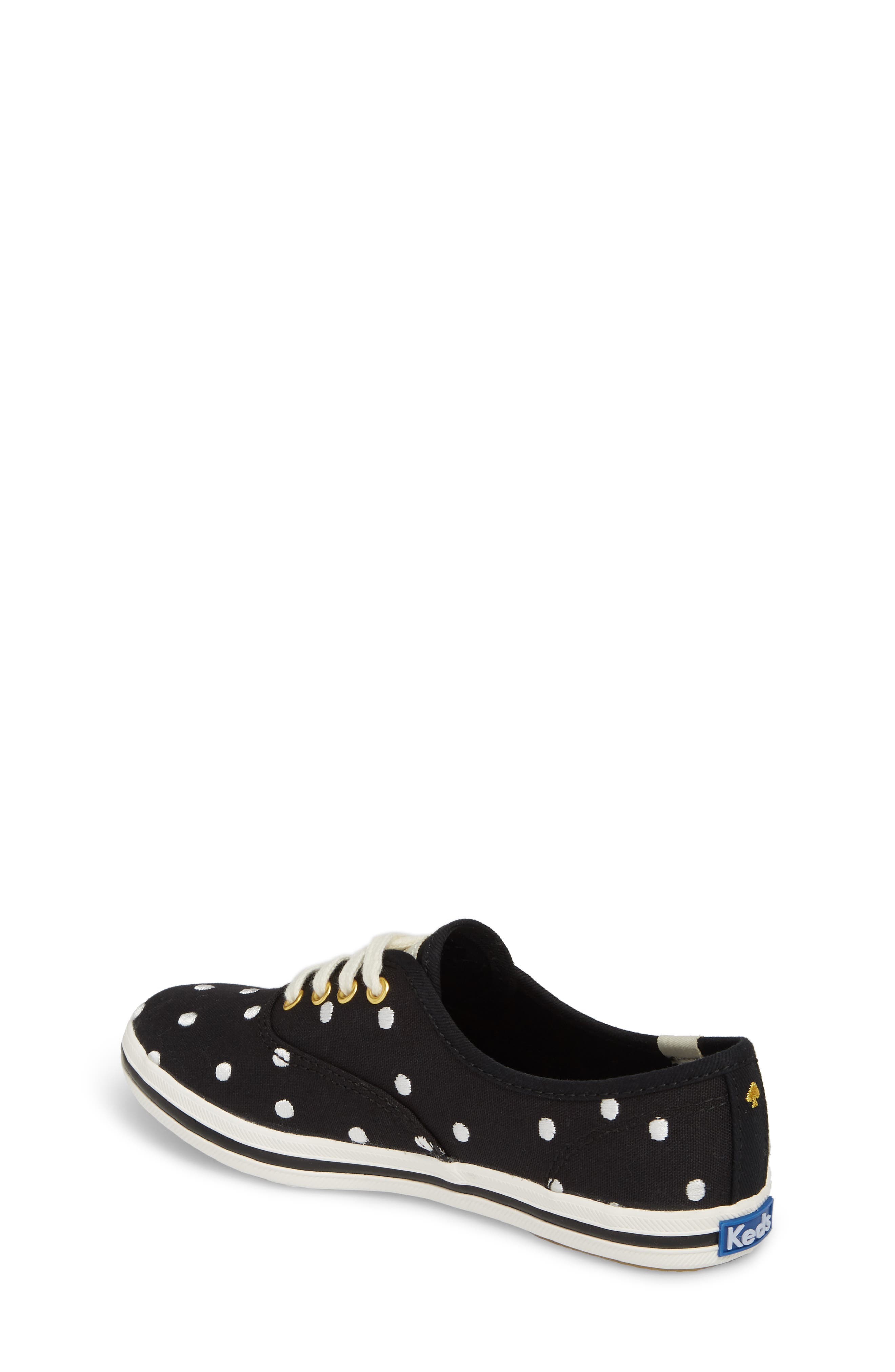Keds<sup>®</sup> x kate spade new york champion genuine calf hair lace-up shoe, Alternate, color, 