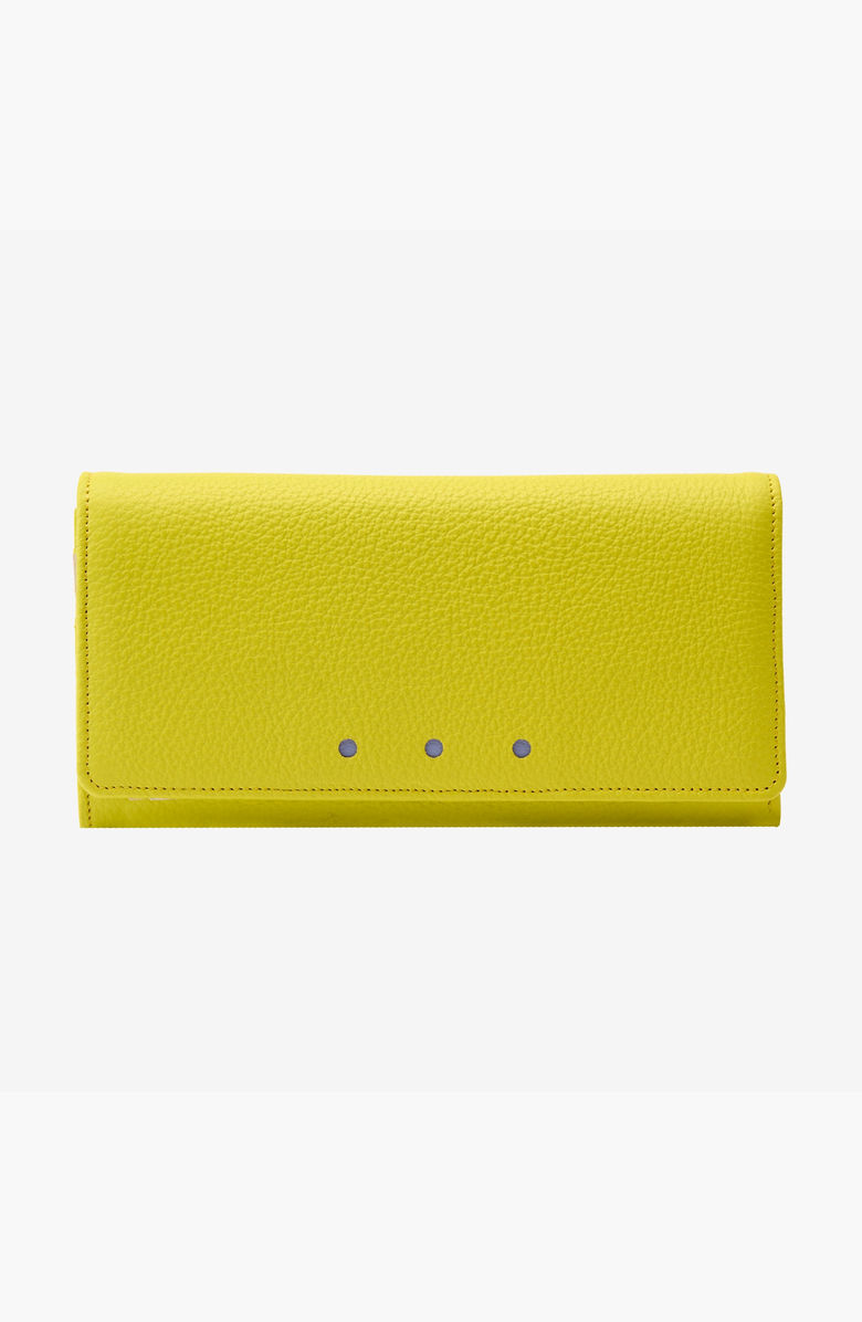 Tusk Ascot Flap Over Wallet, Main, color, Lime