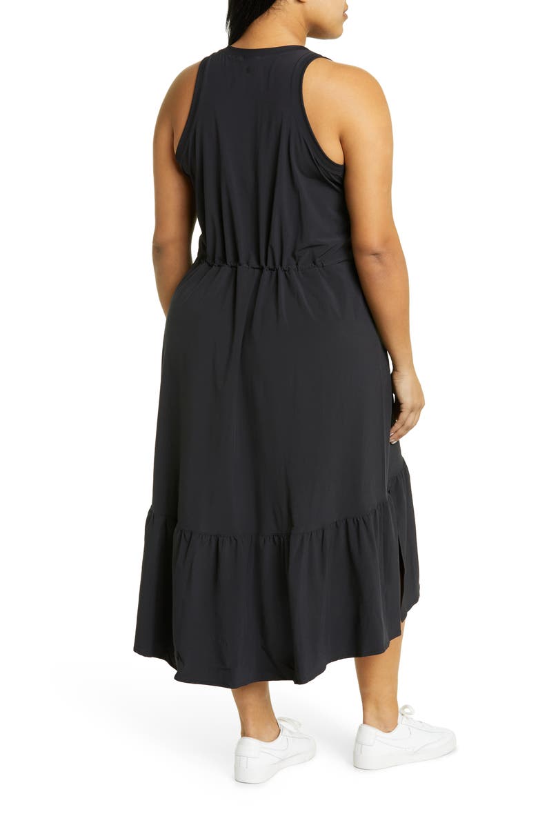 Zella Pursuit Tiered Midi Dress, Alternate, color, 