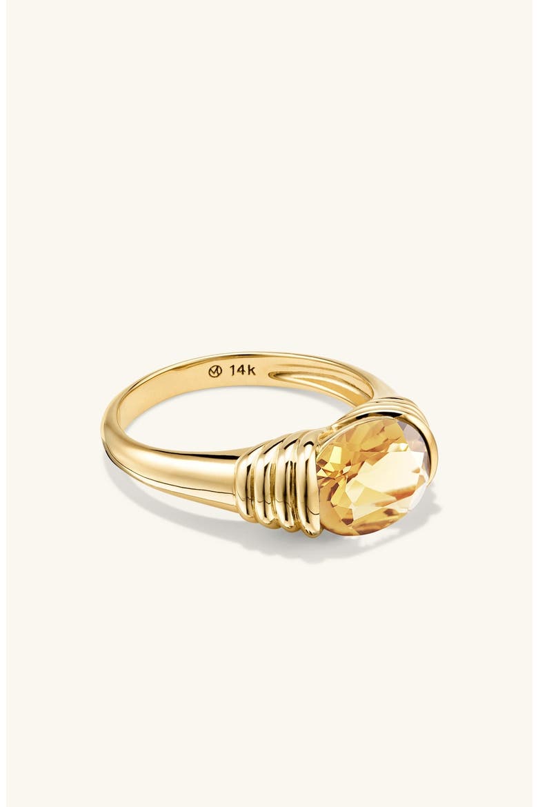 Heirloom Ring, Alternate, color, Honey Quartz