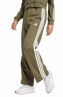 adidas Essentials 3-Stripes Open Hem Fleece Pants