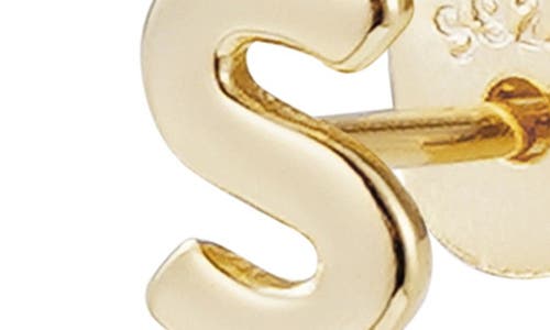 Adornia Fine Initial Stud Earrings