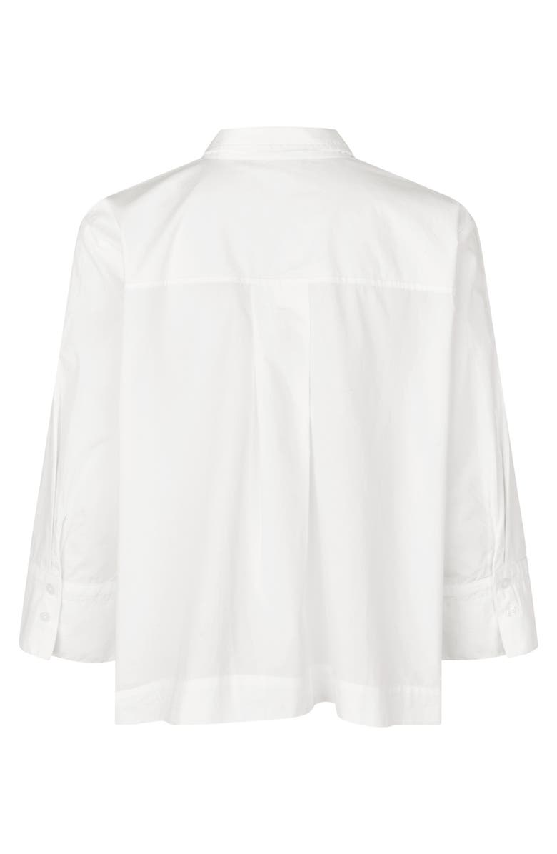 Masai Copenhagen Maivesonna Embellished Poplin Shirt, Alternate, color, White