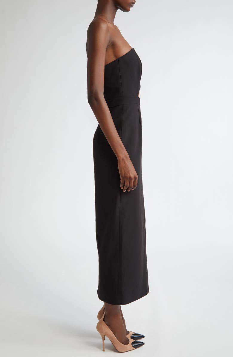 ISRAELLA KOBLA Iman Strapless Stretch Midi Dress, Alternate, color,