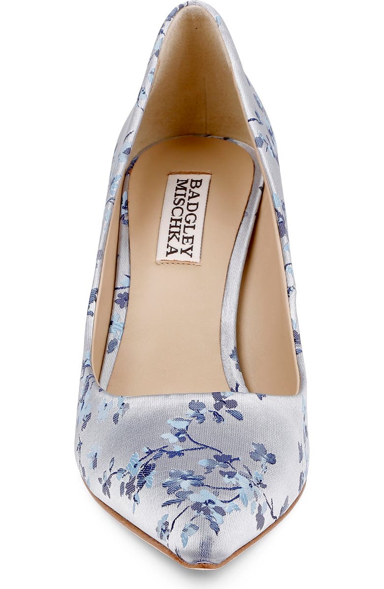 Badgley Mischka Collection Wonder Pointed Toe Pump, Alternate, color, Light Blue