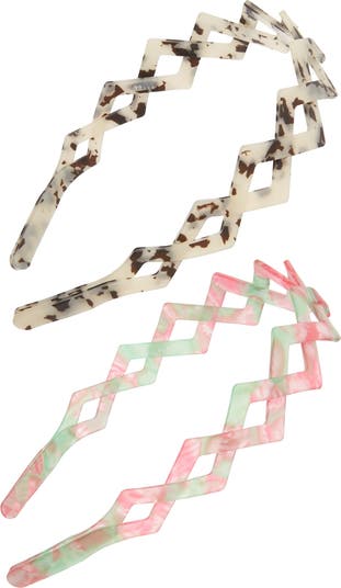 NWT 5 Piece Lot of Nordstrom Tasha Hair Accessories 5 Assorted Headbands NWT! Nordstrom TASHA 5-Row Crystal Elastic Headband in  main image 4