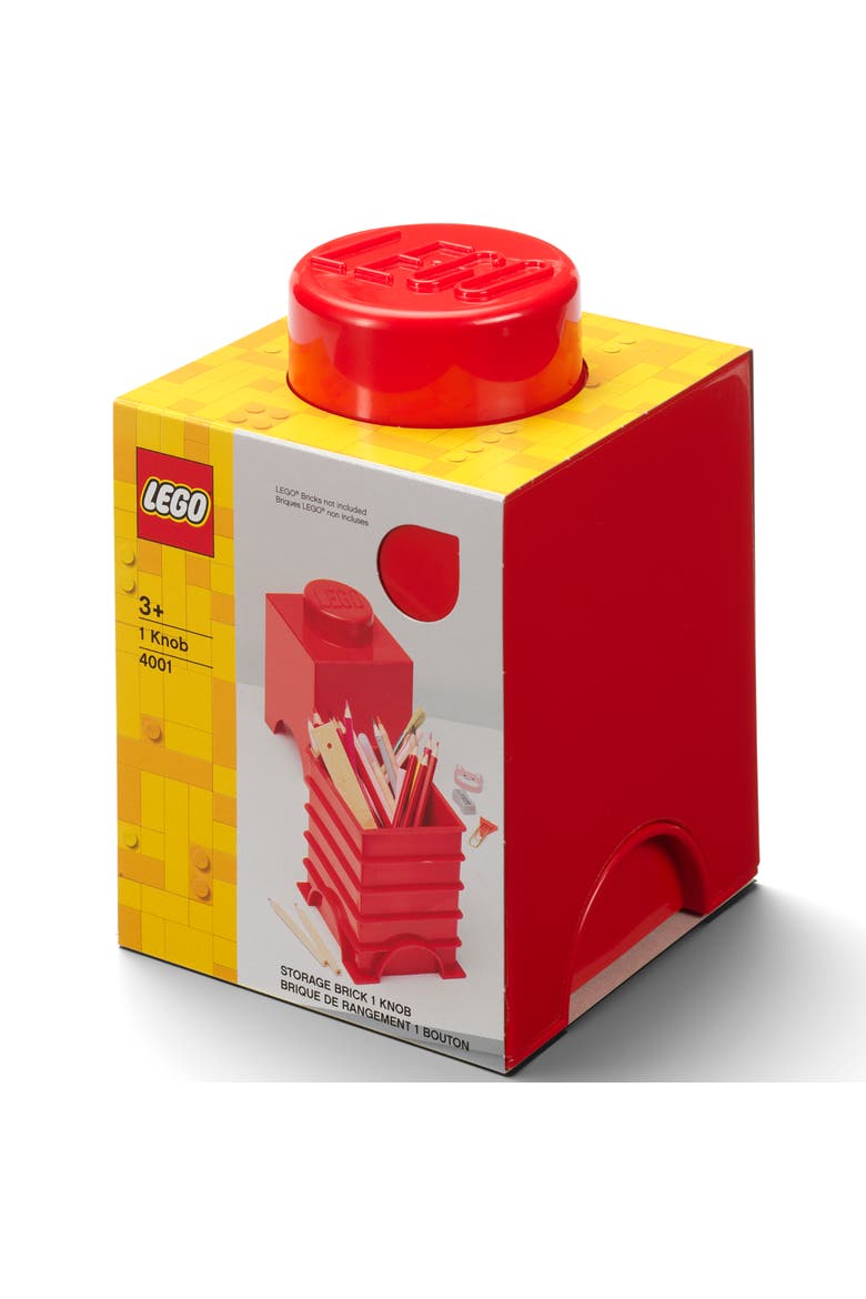 Storage Brick 1, Bright Red, Main, color, Red