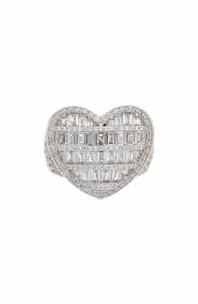 Juvell Cubic Zirconia Heart Ring