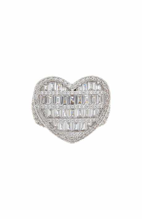 Juvell Cubic Zirconia Heart Ring