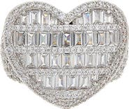 Juvell Cubic Zirconia Heart Ring